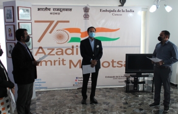 Ambassador Abhishek Singh administered the Integrity pledge to Embassy Officials as part of the Vigilance Awareness Week